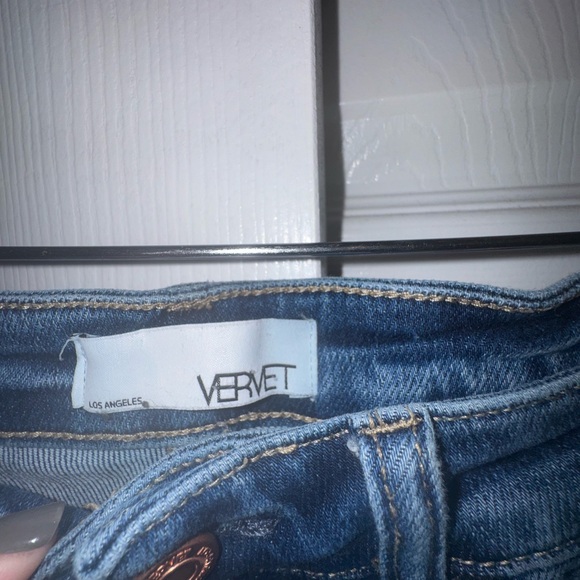 VERVET BY FLYING MONKEY Distressed Blue Ankle Jeans - Picture 7 of 10